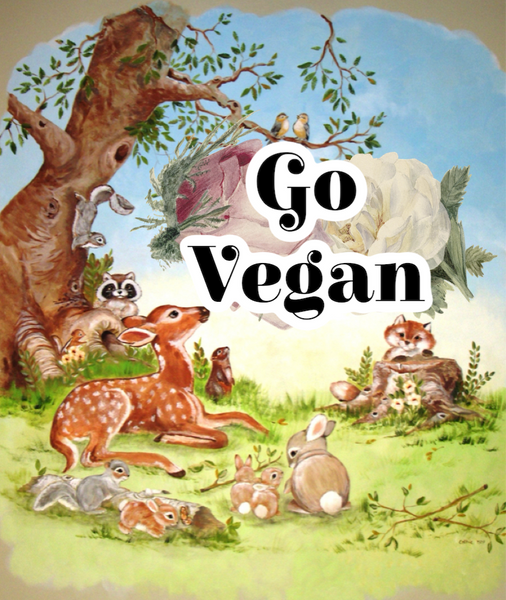 GO VEGAN• Nursery Animals•High Waisted